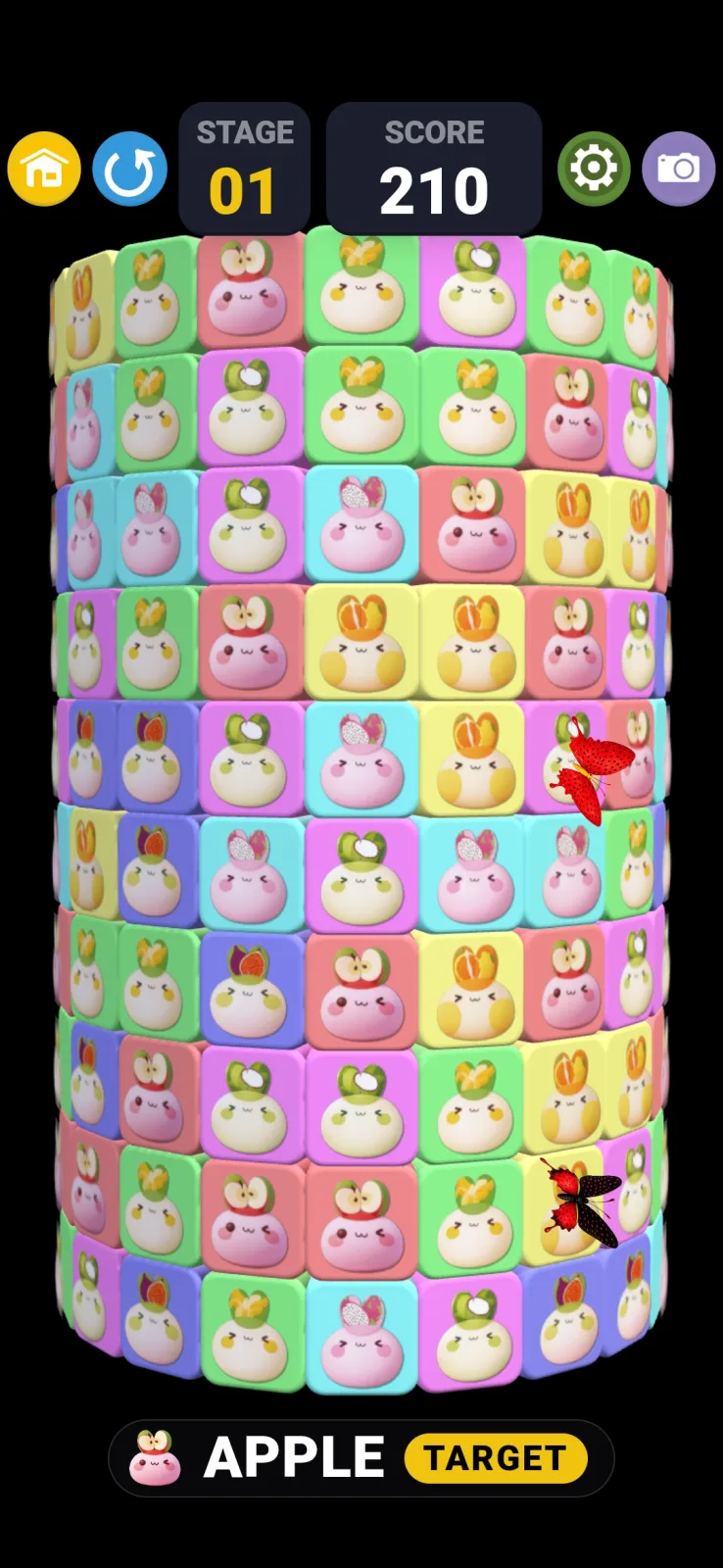 캐쥬얼게임 – fruitrabbit cylinder puzzle