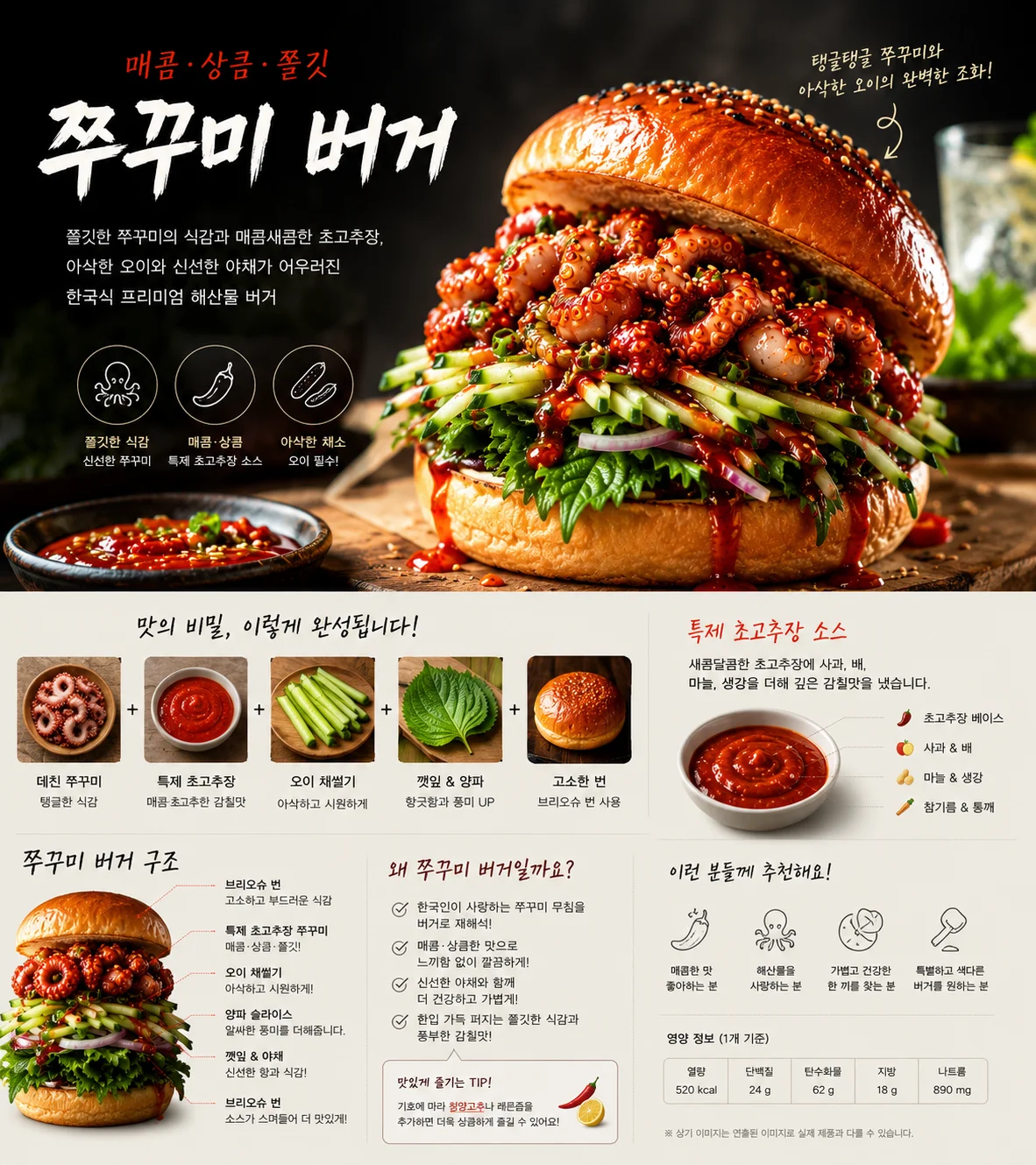 쭈꾸미 버거