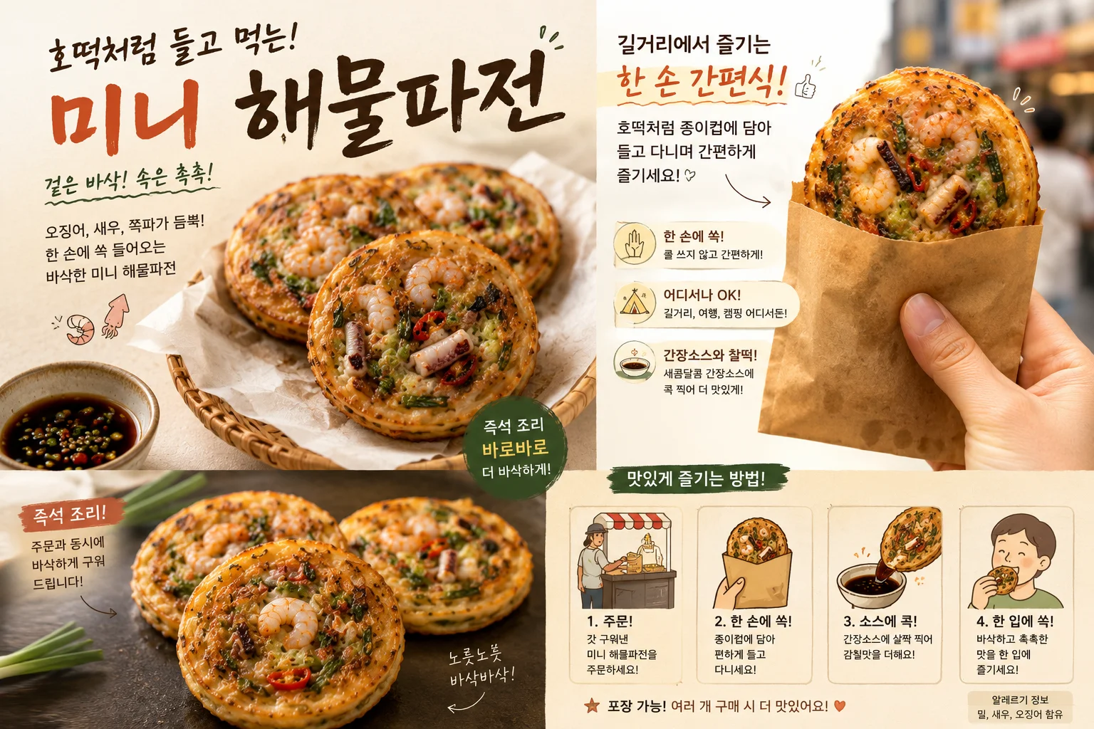 미니해물파전