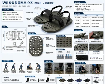 갯벌에서 장화보다 좋은 신발 – 뻘에 안빠짐